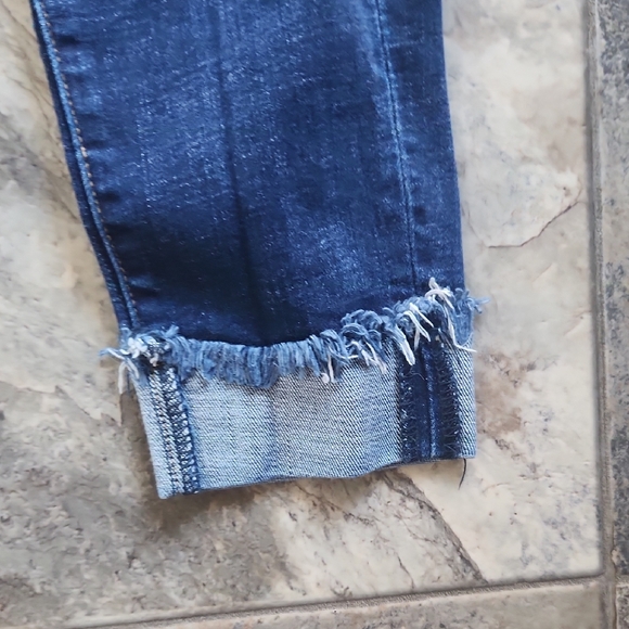 KanCan Dark Blue Distressed Skinny Jeans - Picture 8 of 11